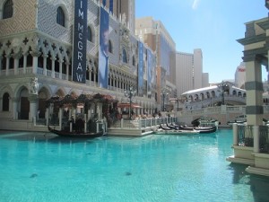 Venetian outside gondolas