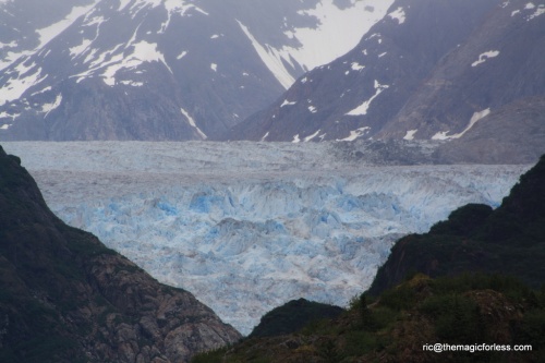 Cruising through Tracy Arm Fjord on Disney Cruise Line