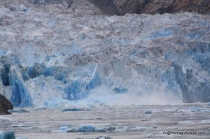 Splash from Calving of South Sawyer Glacier