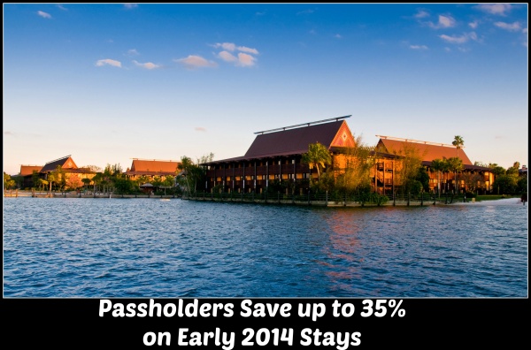 Walt Disney World Passholder Discount Save up to 35% on Early 2014 Stays