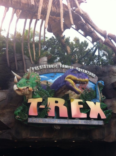 Downtown Disney’s T-Rex: An unexpected surprise!