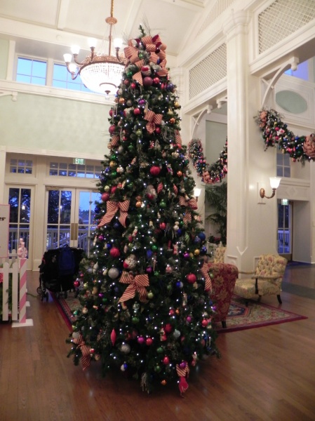 Epcot Resorts Holidays BoardWalk lobby tree