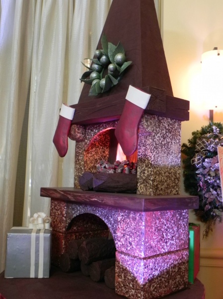 A chocolate fireplace! 