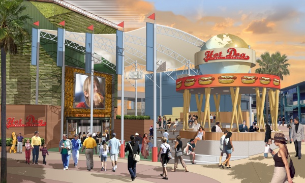 Hot Dog Hall of Fame at CityWalk - Rendering