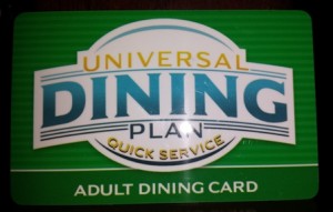 Universal Dining Plan Card January 2014 Universal Dining Plan Card January 2014