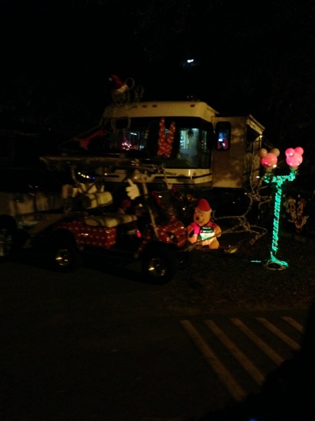 Even the golf carts were decorated!
