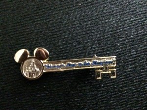 Each person in the tour receives their own "Key to the Kingdom" pin!