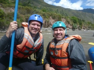 White water rafting in Peru