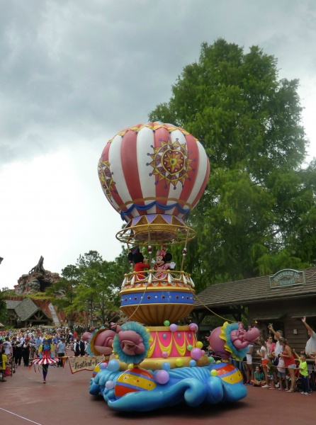 Sometimes the parade starts early due to weather concerns