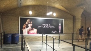 Billboard in Kings Cross Station Billboard in Kings Cross Station