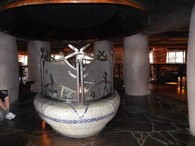 AKL lobby fire pit AKL lobby fire pit