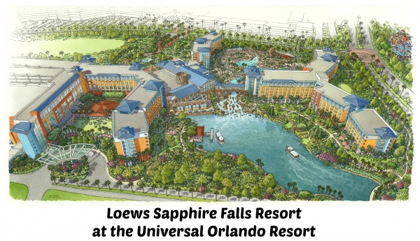 Loews Sapphire Falls Resort 2 Overview Rendering
