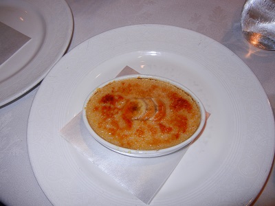 Banana creme brulee