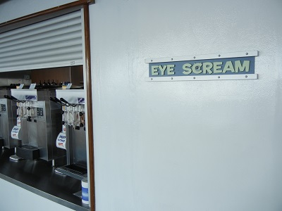 Eye Scream ice cream station