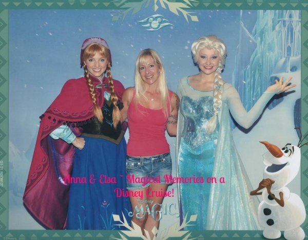 Meet and Greet with Anna and Elsa on the Disney Magic!