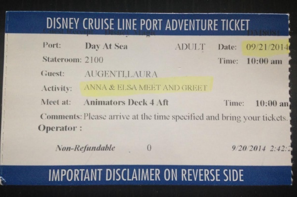 Ticket My Ticket for Meet & Greet with Anna & Elsa!