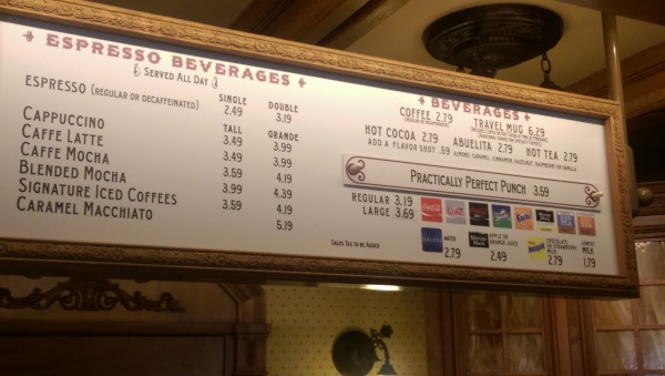 beverage menu