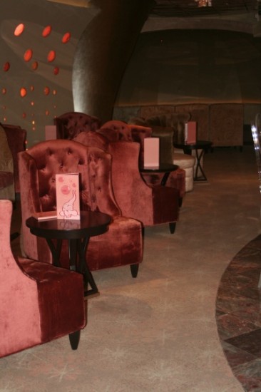 PinkLounge The lounge area at Pink on the Disney Dream