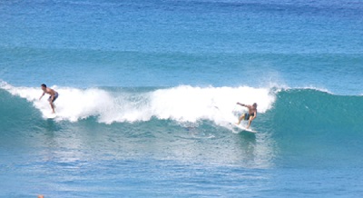 Surfing on the North Shore