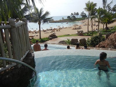 hot tub One of the hot tubs