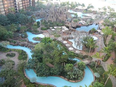 Lazy river and Waikolohe pool