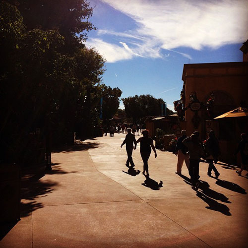 The view from Mexico towards Norway in Epcot on January 7th