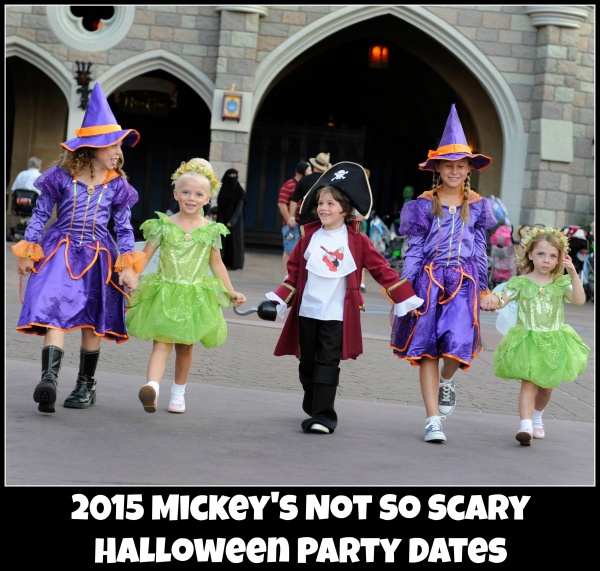 2015 Mickeys Not so Scary Halloween Party Dates