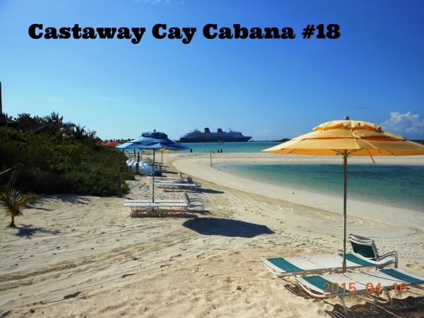 Disney’s Castaway Cay Cabana #18 on the Family Beach