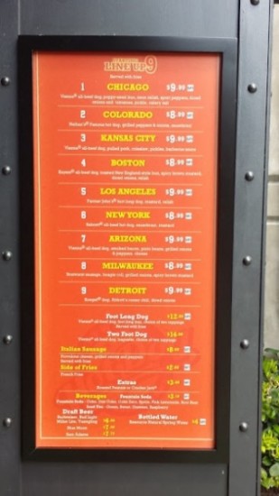 Hot Dog Hall of Fame Menu June 2015 Hot Dog Hall of Fame Menu June 2015
