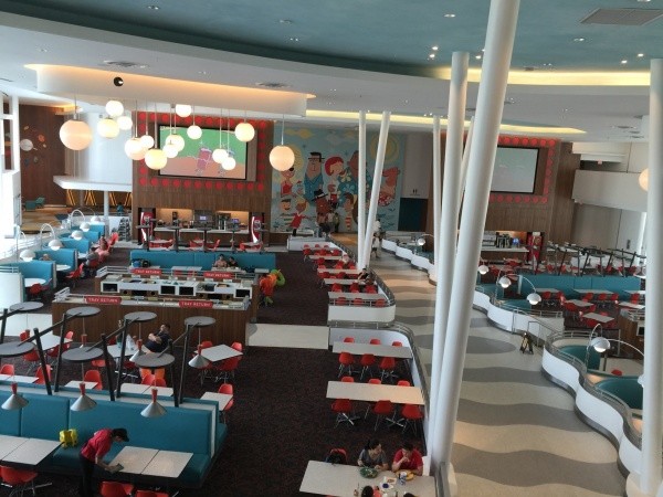 Cabana Bay-Food Court Eat in the retro style Food Court