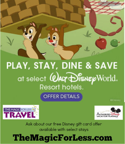 Play, Stay, Dine & Save Discount Or Save 25% On Walt Disney World Resorts Available for Select 2016 Travel Dates