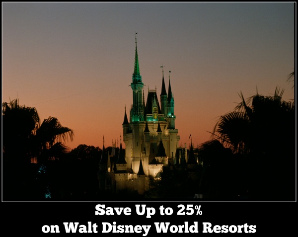 Walt Disney World Discount save up to 25% on Walt disney World Resorts