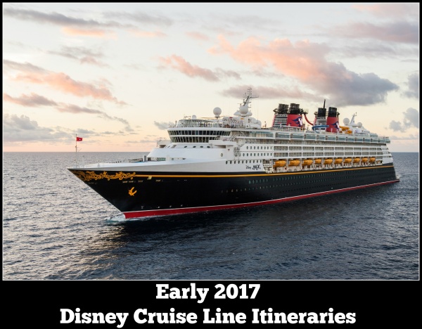 2017 Disney Cruise Line Itineraries