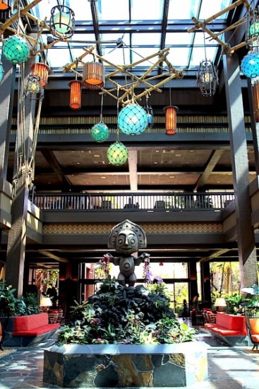 Disney's Polynesian Village Resort newly renovated lobby area