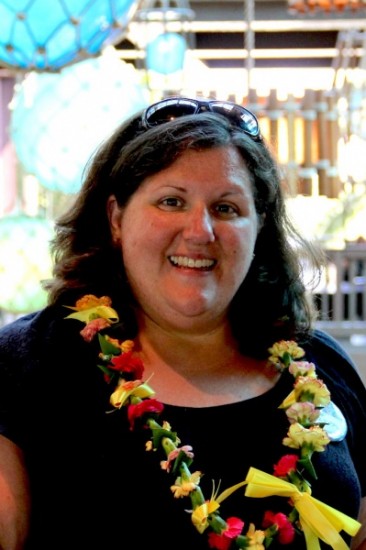 Colorful and delicate, handmade flower lei at Disney's Polynesian Village Resort