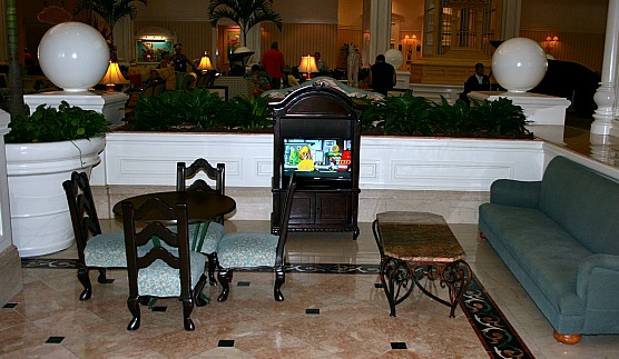 Child waiting area in the Grand Floridian Resort and Spa Lobby