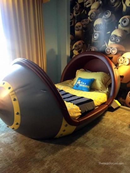 Despicable Me Kid's Suites Missile Bed With Gru's Scarf