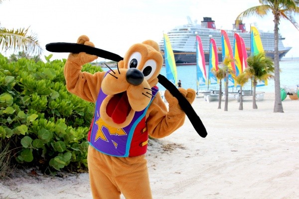 Pluto at Scuttle's Cove on Disney's Castaway Cay Pluto at Scuttle's Cove, Castaway Cay
