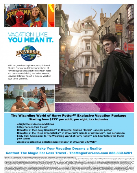 The Wizarding World of Harry Potter  Package – Universal Orlando Resort