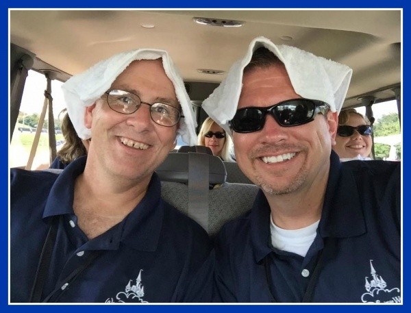 Cold Towels + Cold Bottled Water = Happy Guests