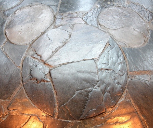 Hidden Mickey In The Floor of Disney's Polynesian Village Resort Main Lobby Near Entrance