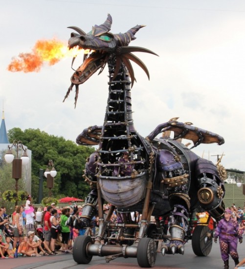 Maleficent in Dragon Form - Disney Festival of Fantasy Parade at Magic Kingdom Maleficent in Dragon Form - Disney Festival of Fantasy Parade at Magic Kingdom