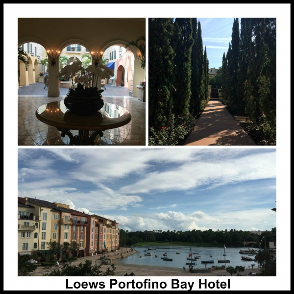 The lovely Portofino Bay Hotel