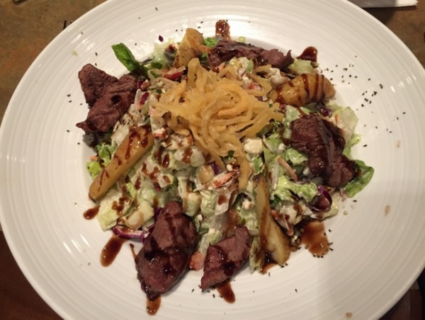 Steak and Blue Salad at Lombard's Seafood Grille What diet? Delicious salad at Lombard's Seafood Grille.