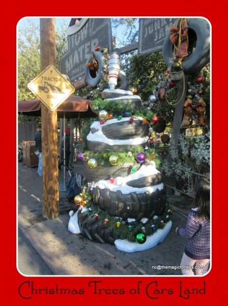 Christmas Trees of Disneyland’s Cars Land