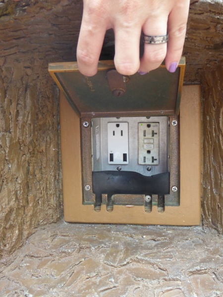 Outlets in the stump