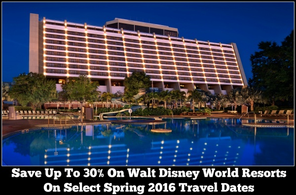 Save on Walt Disney World Spring 2016 Travel Dates With This New Discount