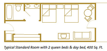 Disney's Beach Club Rooms Layout