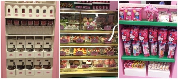 Hello Kitty themed candy and treats