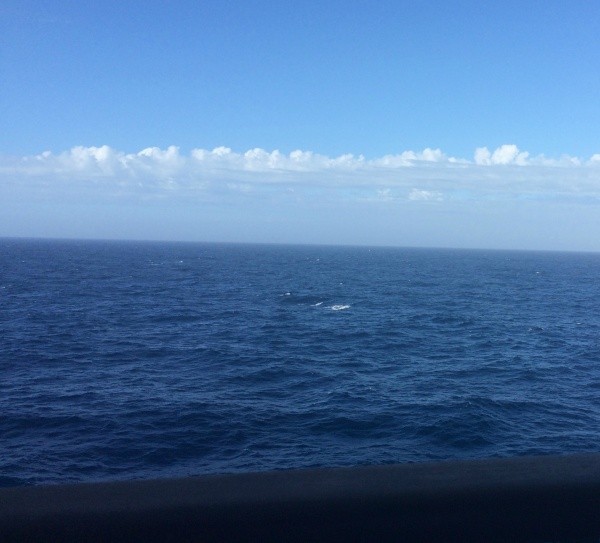 SeaDay1 Sea Day view from our Balcony Stateroom